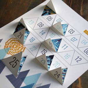 Modern Advent Calendar Printable PDF