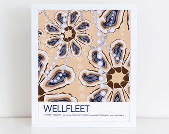 Cartel de viaje de Wellfleet, Massachusetts