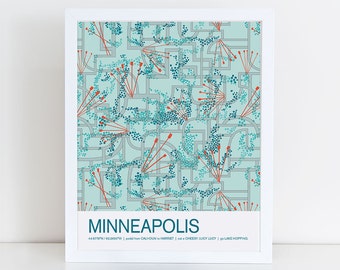 Minneapolis, Minnesota travel poster