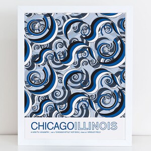 Chicago, Illinois travel poster