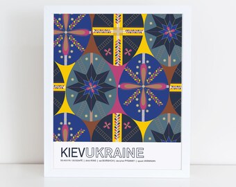 Kiev, Ukraine travel poster