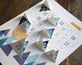 Modern Advent Calendar Printable PDF