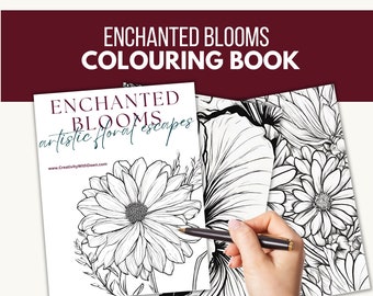 Enchanted blooms: artistic floral escapes (colouring book)