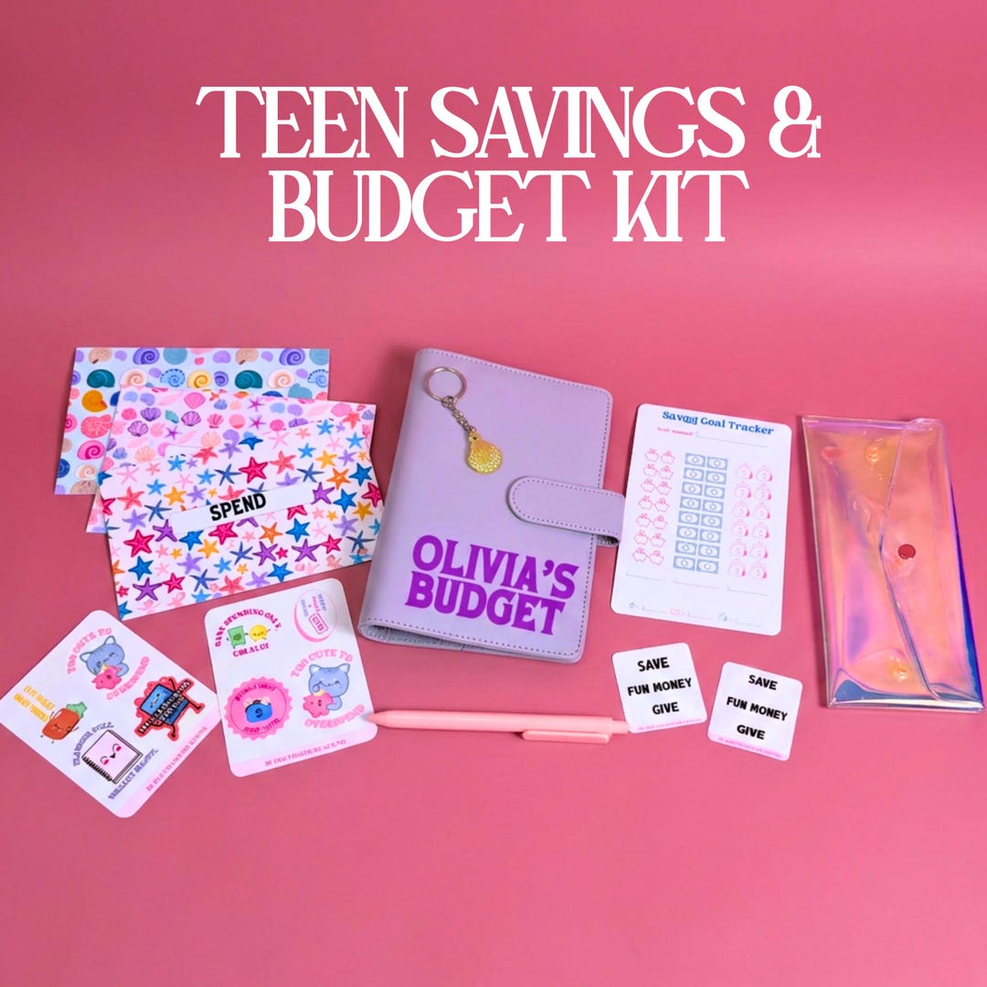 Budget Binder A6 Money Tracker Planner Notebook Cash Envelope System ...