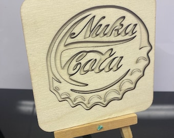 FALLOUT inspired Coasters 4mm Birch Ply