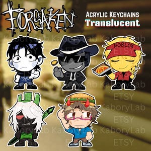 Translucent Roblox Forsaken Keychains Chance Elliot 1x1x1x1 007n7 TwoTime