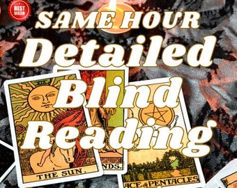 Blind Tarot Reading Without Questions, Blind Reading, Psychic Reading with Tarot Cards, Detailed Reading, Spiritual Advice, Oracle Reading