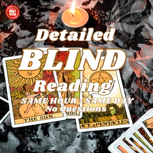 Blinde Tarot Legung ohne Fragen, Blind Legung, Psychische Legung mit Tarot Karten, Detaillierte Legung, Spirituelle Beratung, Orakel Legung