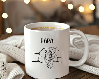 Dreifachpapa Tasse, Vatertag, Vatertagsgeschenk, Geschenkidee Papa, Tasse Drillinge 2025, Du wirst Papa, Schwangerschaft verkünden 2025