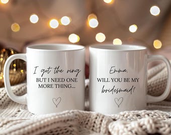 Brautjungfer personalisierte Tasse, Wollen Sie meine Brautjungfer sein, Brautjungfer Geschenk, Trauzeugin fragen Ideen, Geschenkbox für Brautjungfern