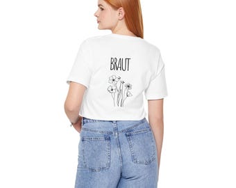 Braut und Crew Shirts für den JGA, Team Braut, Personalisiertes Geschenk, Geschenk Trauzeugin, Junggesellinnenabschied, Brautjungfer