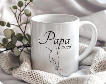 Papa 2026 Tasse, Du wirst Papa, Werdender Papa Geschenk 2026, Papa Geschenk, Tasse Papa, Geschenk Ehemann Verkündung Baby, Jahrestaggeschenk