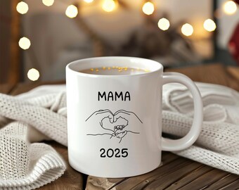 Mama 2026 Tasse, Beste Mama, Keramik Tasse, Geschenk für Mama, Geschenk für werdende Mama, Geschenk Babyparty, Ästhetische Tasse, Babyshower