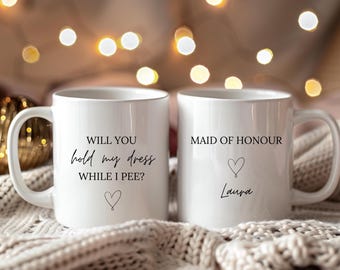 Trauzeugin personalisierte Tasse, Willst du meine Trauzeugin sein, Trauzeugin Geschenk, Trauzeugin fragen Ideen, Geschenkbox für Trauzeugin