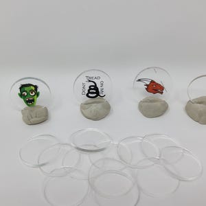 Cartão de overshot colorido personalizado calibre 12 - transparente, 250 peças