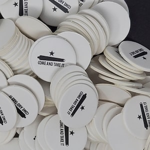 12-inch custom graphic overslagkaart - Come and Take It, 250 stuks