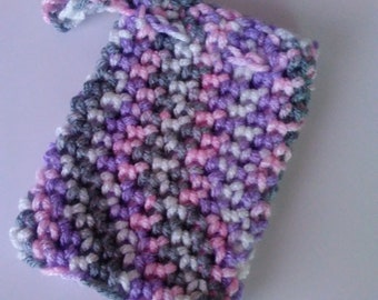 crochet easter basket multicolored soap saver