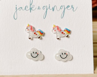 Unicorn Stud Set of 2