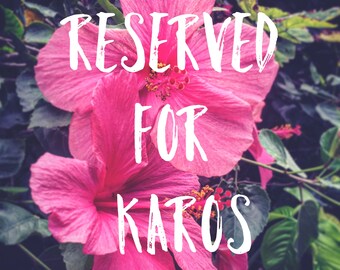 RESERVED FOR KAROS