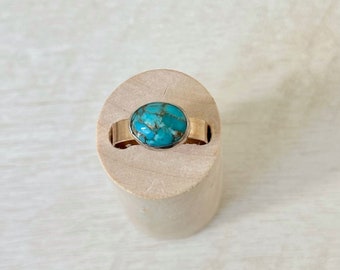 Mixed Metal Copper Turquoise - Size 6