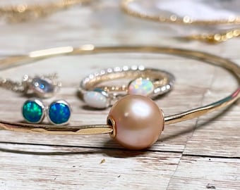 Edison or Freshwater Pearl Bangle