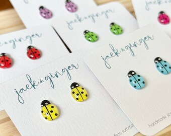 Ladybug Studs