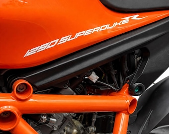 KTM Custom Sticker 1290 Superduke R 3.0, lettering sticker for seat, decals, precisely fitting for the (2020-2025)