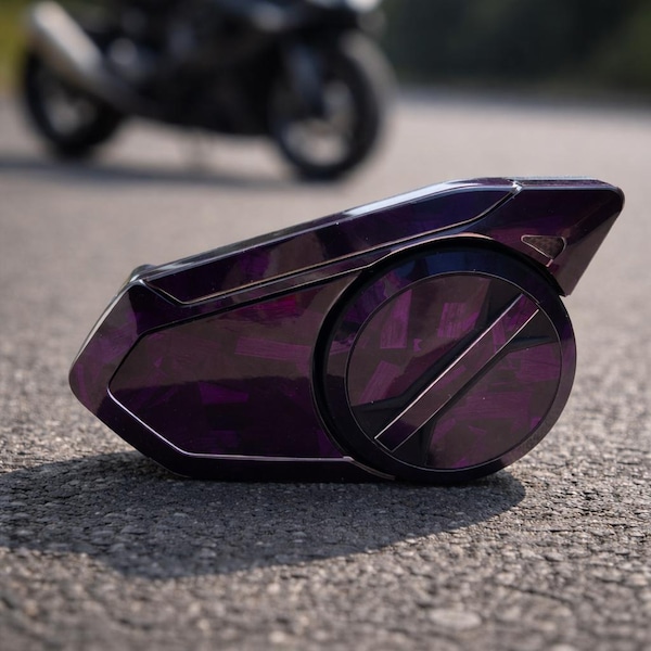 Custom Sena 30K & 50S Skin | Gepersonaliseerde helmcommunicatorhoes | Motorfiets intercom wrap | Carbon/Custom Design