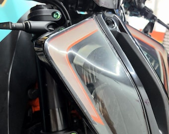 KTM 1290 Super Duke R Headlight PPF | Paint Protection Film | Pre-Cut Headlight Protection | Clear TPU Stone Chip Protection