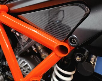KTM 1290 Superduke R 3.0 Carbon Frame Cover | Motorcycle Carbon Accessories | Premium Look | Perfectly Fitting Frame Protection