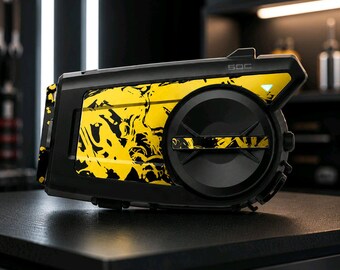 SENA 50C Custom Skin | Spersonalizowany pokrowiec na interkom motocyklowy | Wysokiej jakości wzornictwo motocyklowe | Niestandardowa okleina Sena |