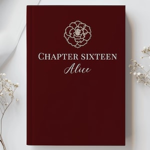 PERSONALIZED Chapter 16 Notebook, Custom Name Journal, 16th Birthday Gift, Milestone Keepsake Book,  Sixteenth Birthday Birth Flower Diary