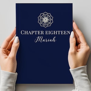 PERSONALIZED Chapter 18 Notebook, Custom Name Journal, 18th Birthday Gift, Milestone Keepsake Book,  Eighteenth Birthday Birth Flower Diary