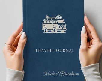 Personalized Travel Journal, Custom Adventure Diary, Travel Memories, Vacation Memory Book, World Travel Journal, Family Road Trip Notebook