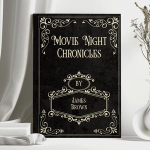 PERSONALIZED Movie Review Journal, Film Tracker Notebook, Custom Movie Logbook, Movie Night Gift, Gifts for Film Lovers, Cinema Notebook