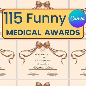 Nursing Superlatives | Medical Staff Recognition | Hospital Funny Awards | Nurse Appreciation Week Ideas | Medic Team Superlative Award