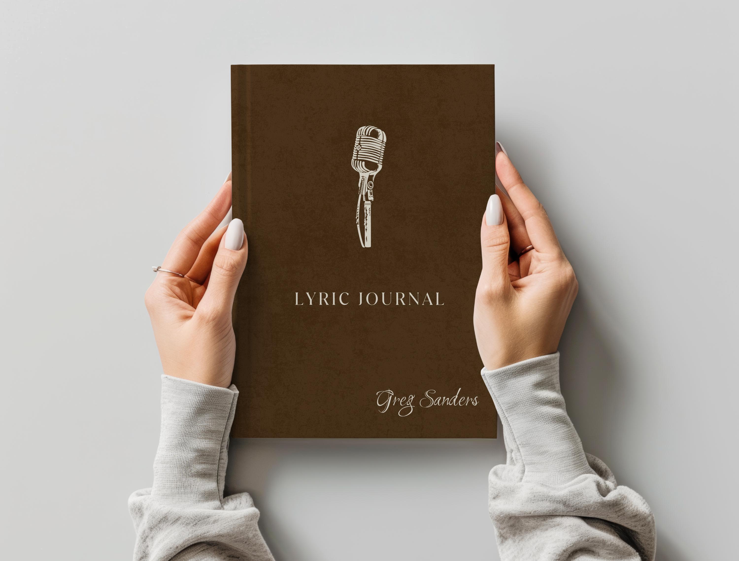 CUSTOM Songwriting Journal, Personalized Music Songwriter Lyrics Book, Lyrical Notebook, Gift for Musician, Customized Guitar Player Gifts