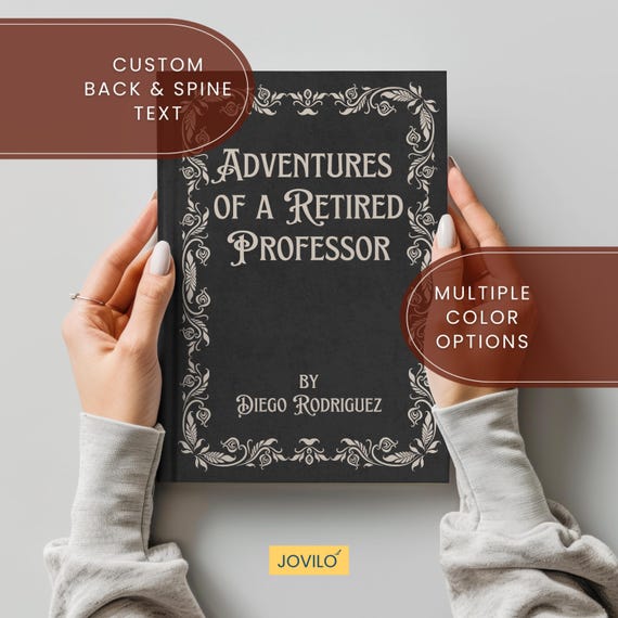 Personalized Journal for Retiring Professor, Retirement Gifts for Professors, Unique Gift Idea for Retiring College Professor from Students