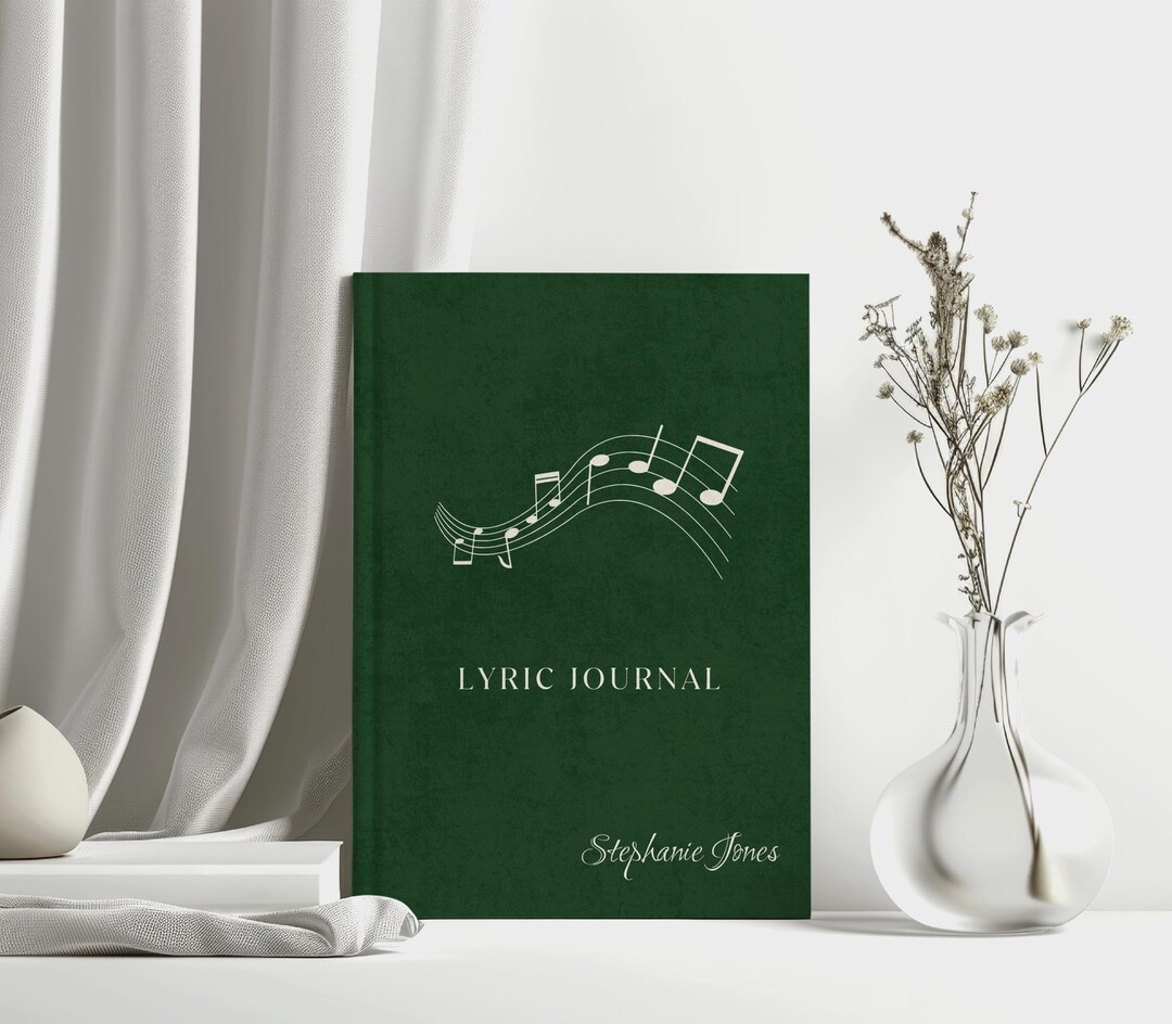Personalized Songwriting Notebook, Gift for Songwriter, Lyric Journal ...