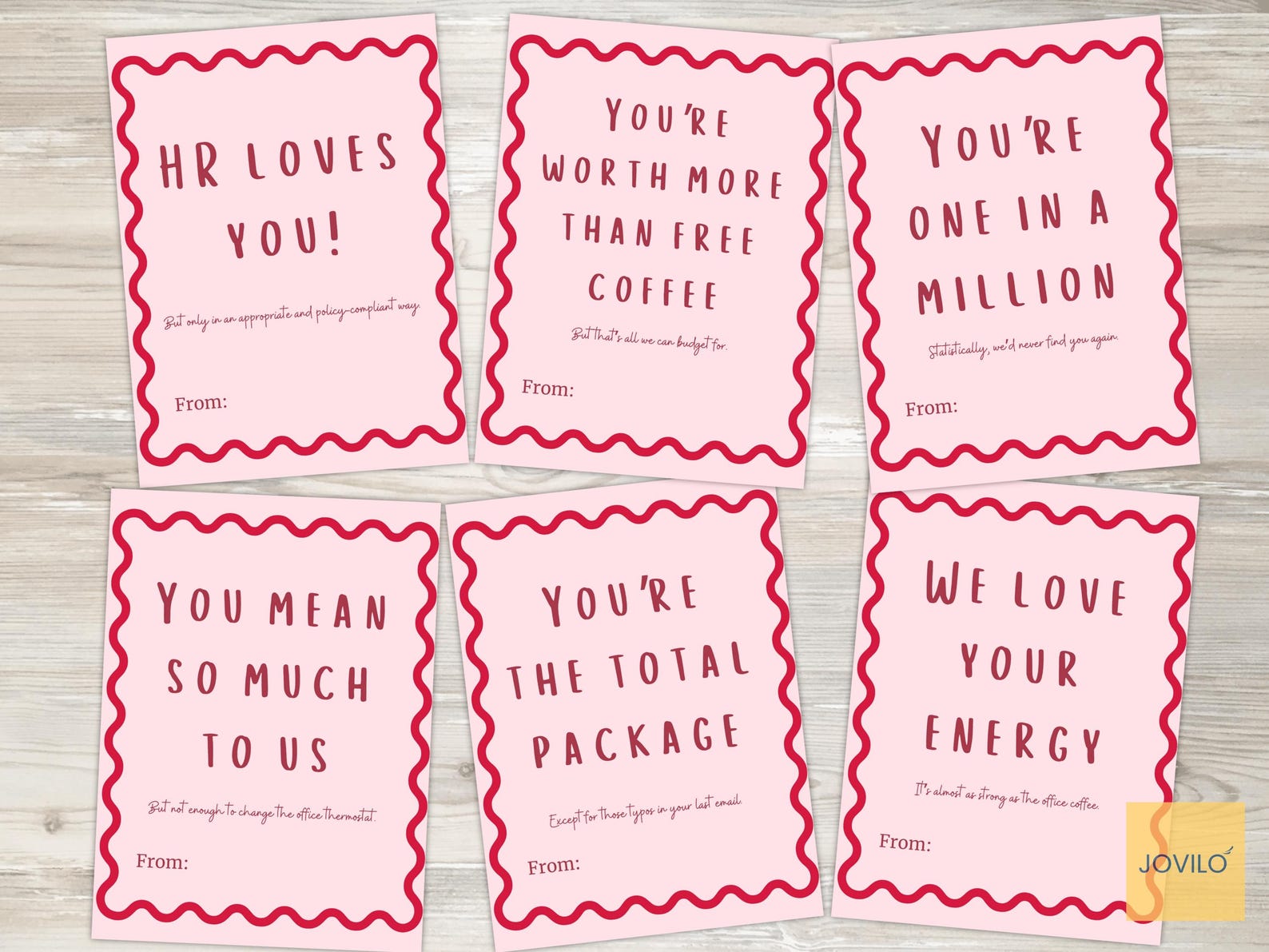 Fun Workplace Valentines Cards for Employees | Work Valentine Card From ...