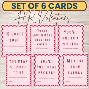 Funny HR Valentine Cards | Printable Office Humor Valentines for Coworkers | Human Resources Themed Valentine Download | VD04