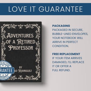 Personalized Journal for Retiring Professor, Retirement Gifts for Professors, Unique Gift Idea for Retiring College Professor from Students Bild 9