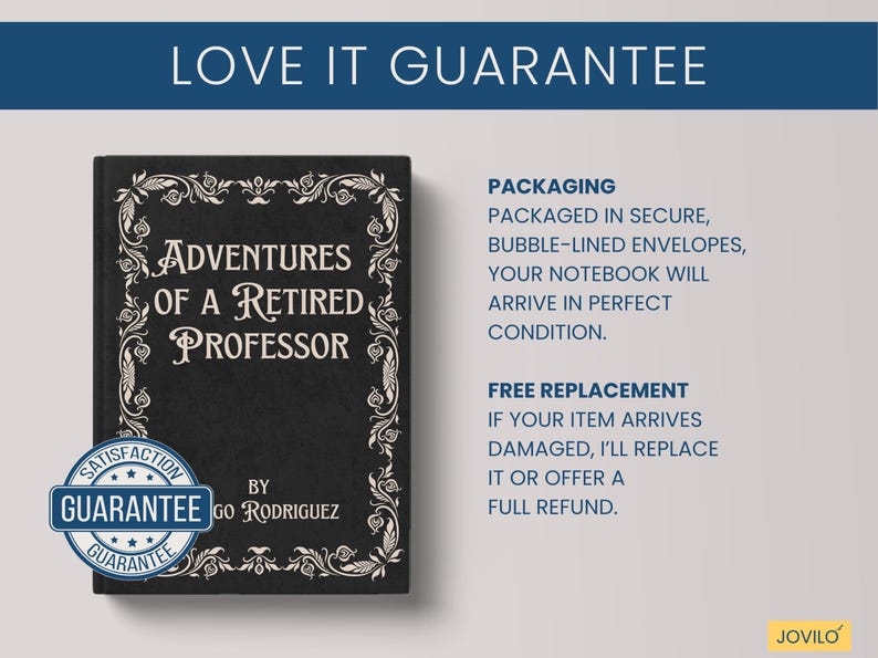 Personalized Journal for Retiring Professor, Retirement Gifts for Professors, Unique Gift Idea for Retiring College Professor from Students Bild 9