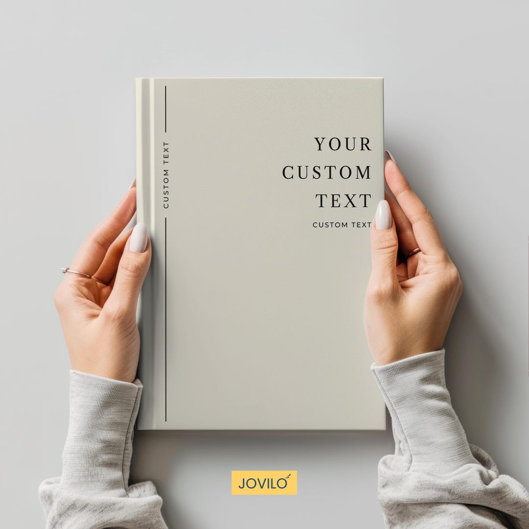 Personalized Journal With Custom Text Cover, Custom Minimalist Notebook ...