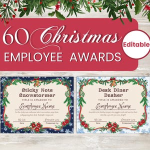 Christmas Employee Appreciation Certificate Workplace Recognition Awards Holiday Team Building Office Humor Employee Engagement Activities