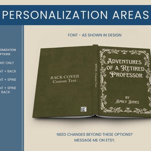 Personalized Journal for Retiring Professor, Retirement Gifts for Professors, Unique Gift Idea for Retiring College Professor from Students Bild 3