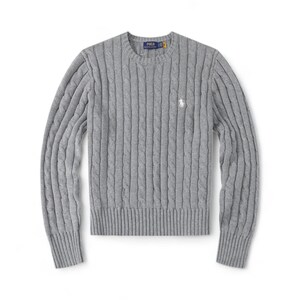 Pull en maille torsadée Ralph Lauren, cadeau élégant, col rond inspiré, pull à manches longues chaud pour homme, col en V ou col rond, lui et elle image 5