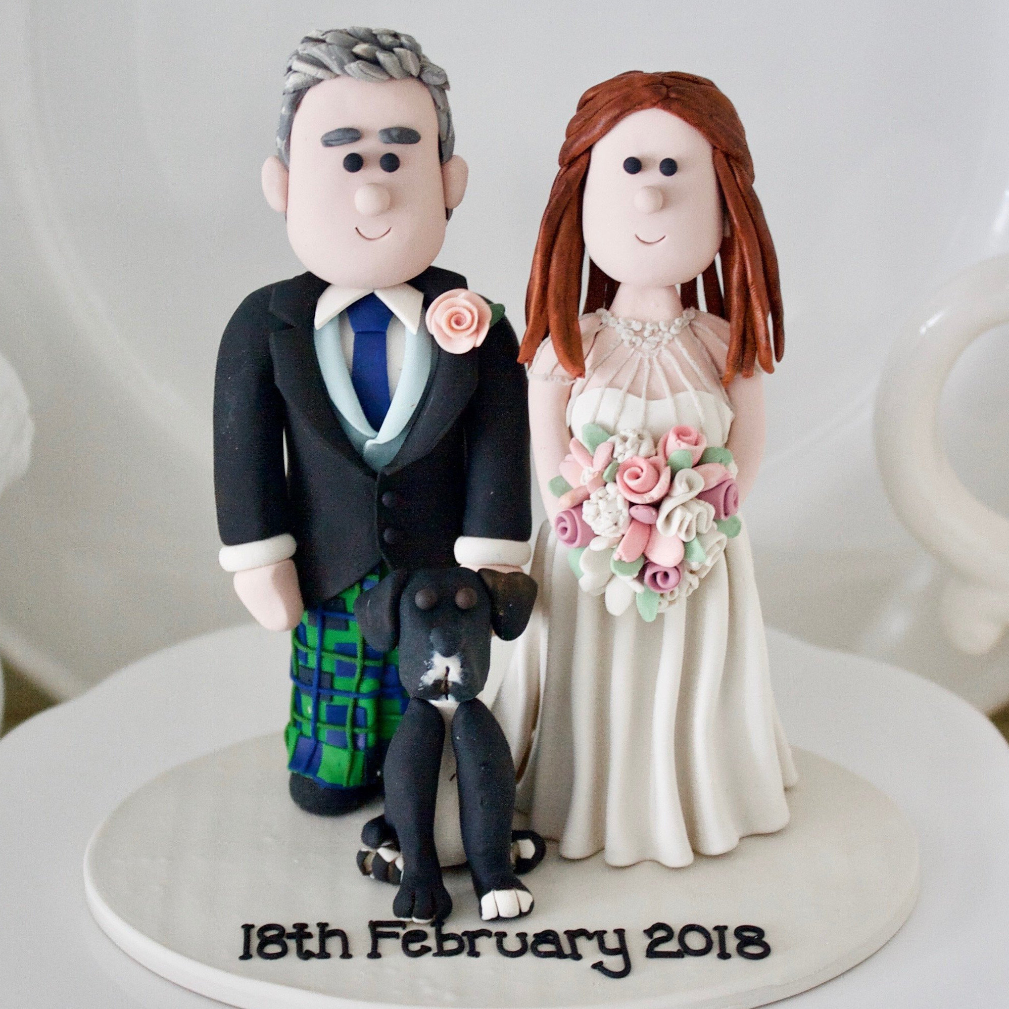 Scottish wedding cake topper Kilt Wedding Cake Topper Etsy