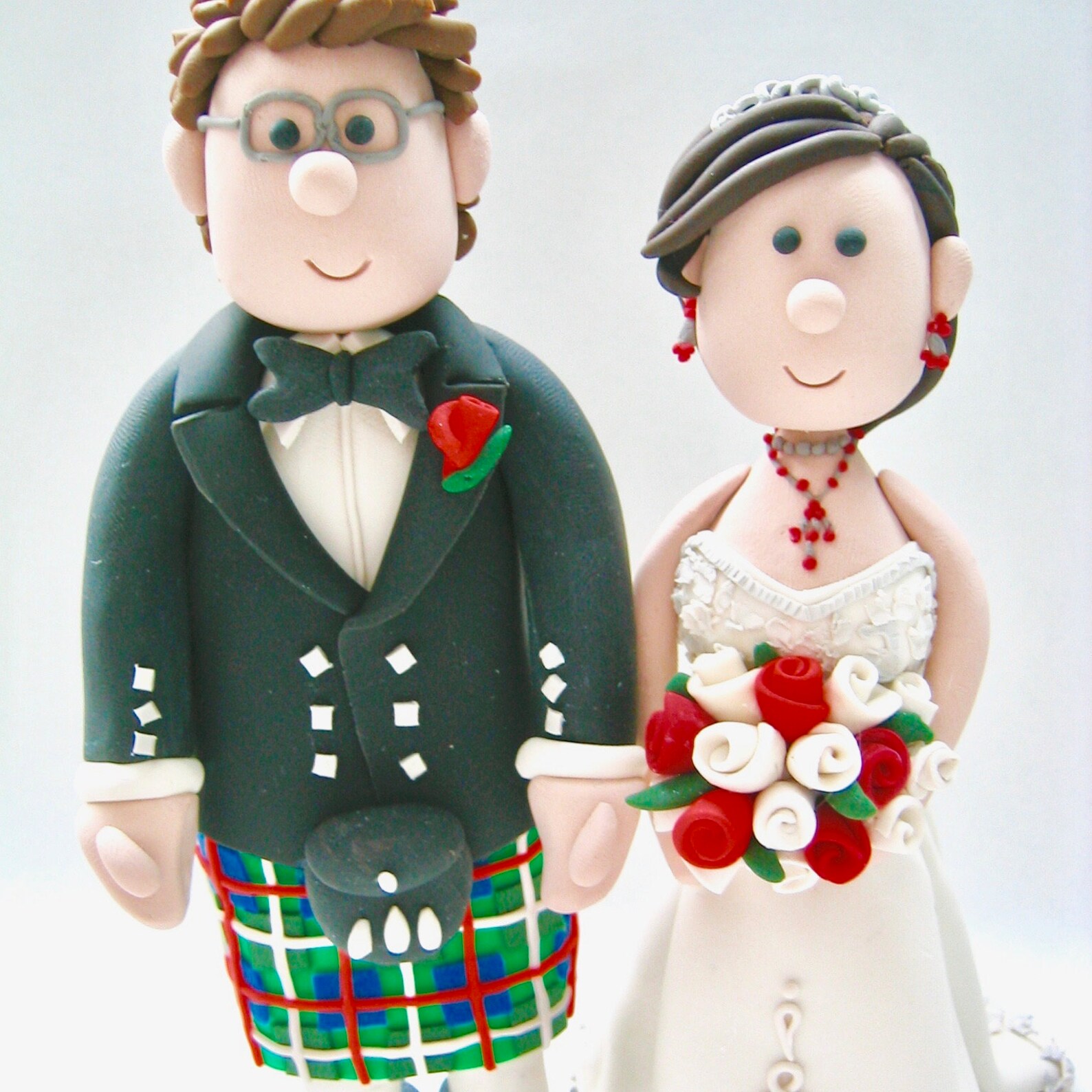 Scottish wedding cake topper Kilt Wedding Cake Topper Etsy