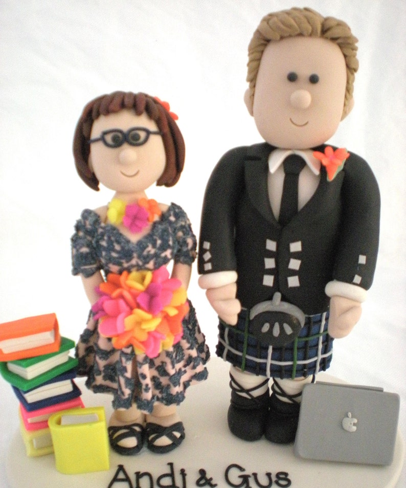 Computer Nerd Wedding Cake Toppers Geeky Cake Toppers with Etsy